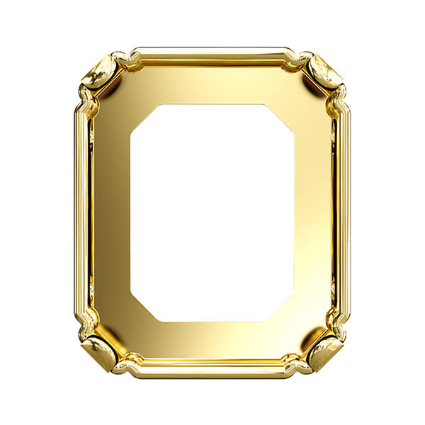 Swarovski Fancy Stone Settings 4600/S 6 x 4 mm Gold 3PH2O3