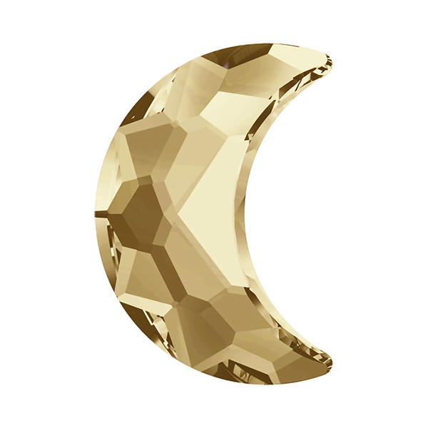 Swarovski Flatback Crystals 2813 10 x 7 mm Crystal Golden Shadow F