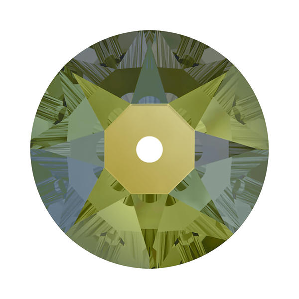 Swarovski Sew-on Crystals 3188 4 mm Crystal Iridescent Green F