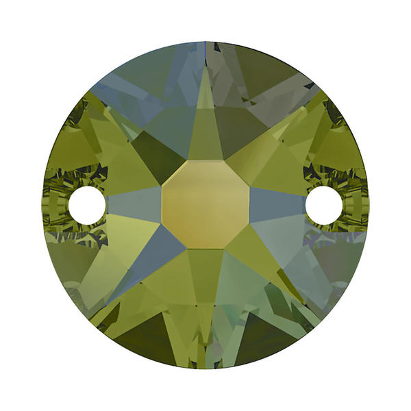 Swarovski Sew-on Crystals 3288 8 mm Crystal Iridescent Green F