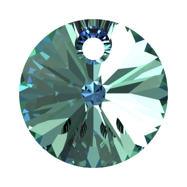 Swarovski Crystal Pendants 6428 6 mm Crystal Bermuda Blue