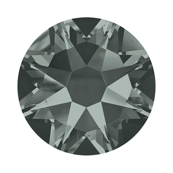 Swarovski Flatback Crystals 2088 ss 12 Black Diamond Unfoiled