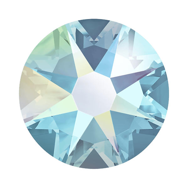 Swarovski Flatback Crystals 2088 ss 34 Aquamarine AB F
