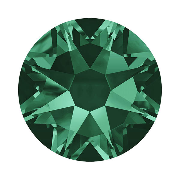 Swarovski Flatback Crystals 2088 ss 30 Emerald F