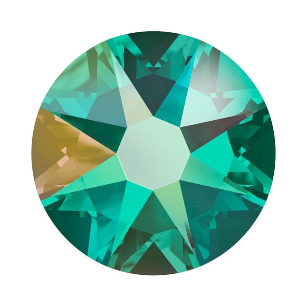 Swarovski Flatback Crystals 2088 ss 30 Emerald AB F