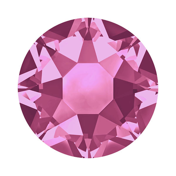 Swarovski Hotfix Crystals 2078 ss 34 Rose M HF