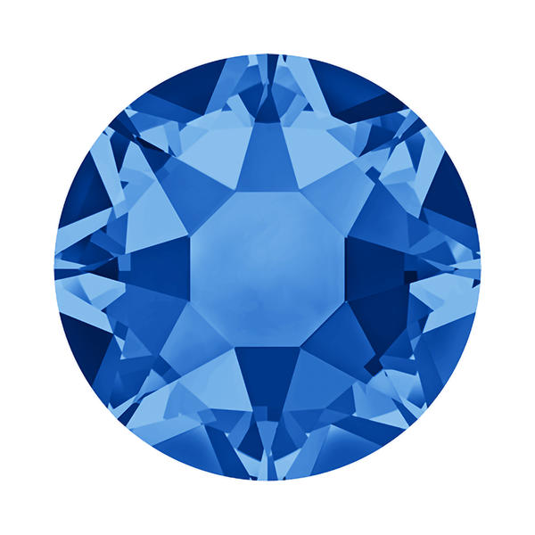 Swarovski Hotfix Crystals 2078 HF ss 16 Sapphire Unfoiled HFT