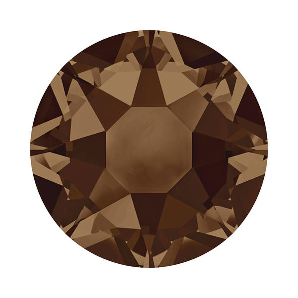 Swarovski Hotfix Crystals 2078 HF ss 16 Smoked Topaz Unfoiled HFT