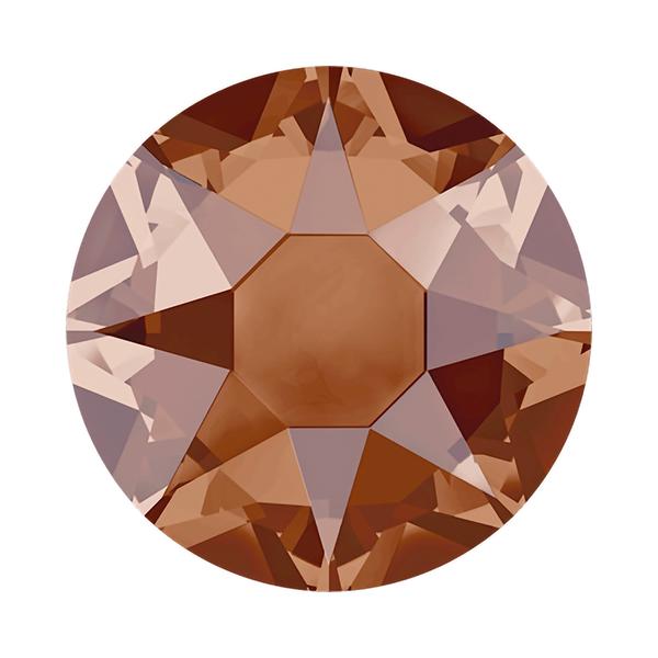 Swarovski Hotfix Crystals 2078 ss 16 Smoked Topaz Satin A HF