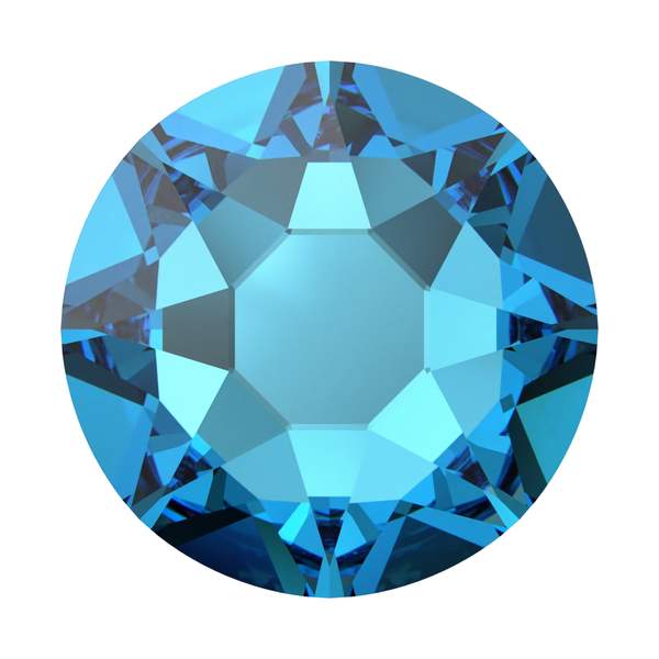 Swarovski Hotfix Crystals 2078 ss 34 Crystal Bermuda Blue M HF