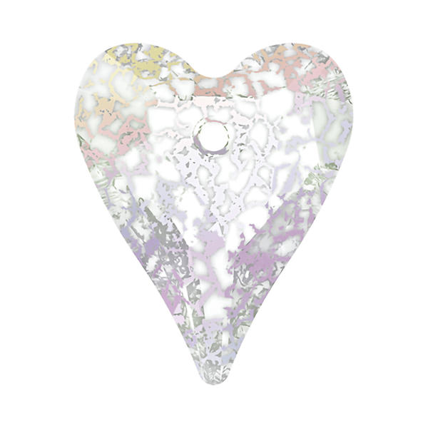 Swarovski Crystal Pendants 6240 12 mm Crystal White Patina