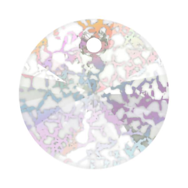Swarovski Crystal Pendants 6428 6 mm Crystal White Patina