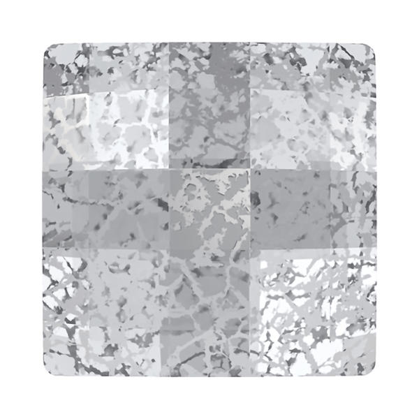 Swarovski Hotfix Crystals 2493 12 mm Crystal Silver Patina M HF