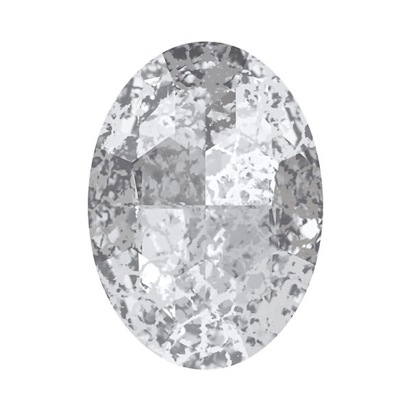 Swarovski Fancy Stones 4127 30 x 22 mm Crystal Silver Patina F