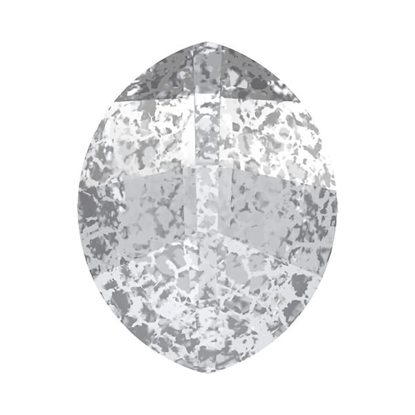 Swarovski Fancy Stones 4224 23 x 18 mm Crystal Silver Patina F