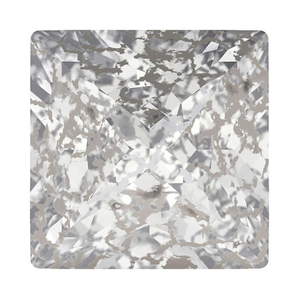 Swarovski Fancy Stones 4418 8 mm Crystal Silver Patina F