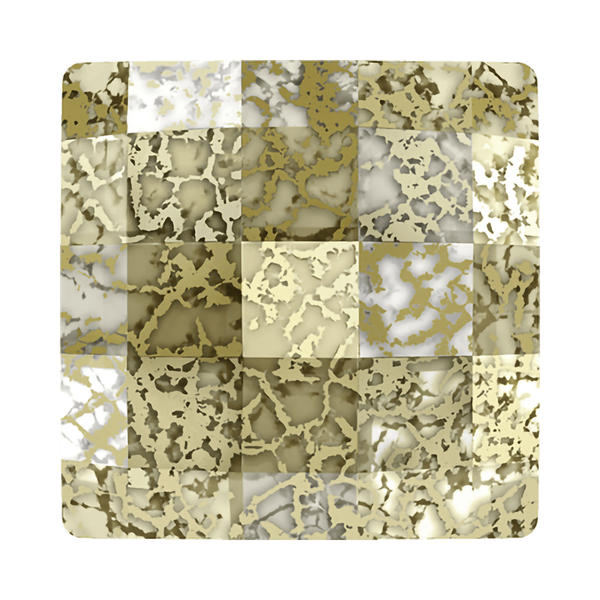 Swarovski Hotfix Crystals 2493 12 mm Crystal Golden Patina M HF
