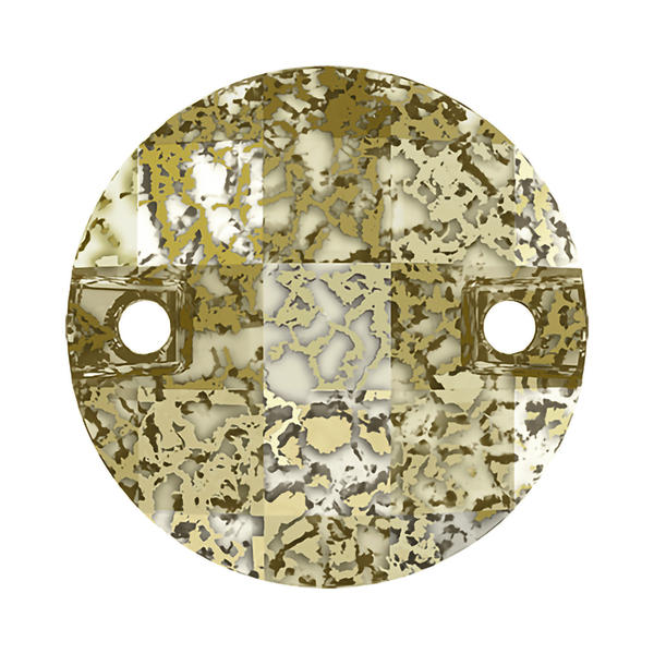 Swarovski Sew-on Crystals 3220 20 mm Crystal Golden Patina F