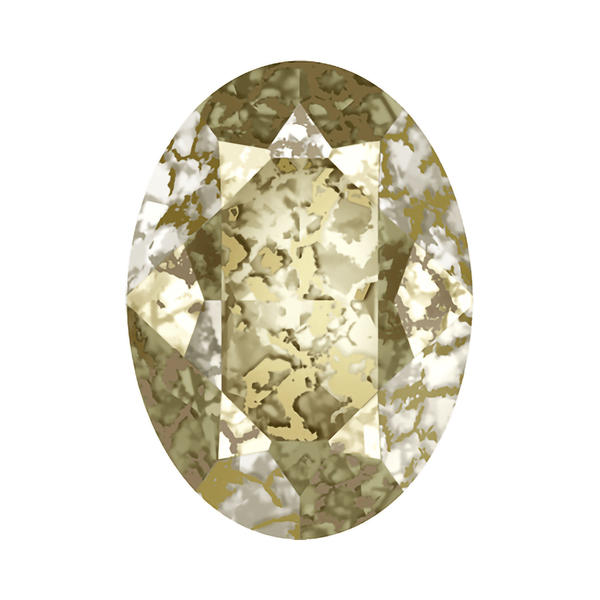 Swarovski Fancy Stones 4120 6 x 4 mm Crystal Golden Patina