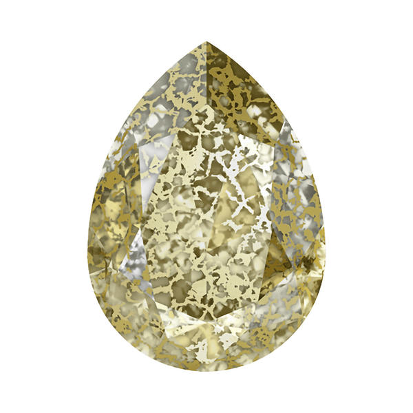 Swarovski Fancy Stones 4320 14 x 10 mm Crystal Golden Patina F