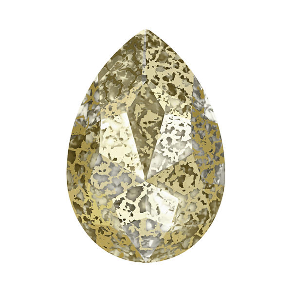 Swarovski Fancy Stones 4327 30 x 20 mm Crystal Golden Patina F