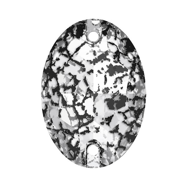 Swarovski Sew-on Crystals 3210 10 x 7 mm Crystal Black Patina F