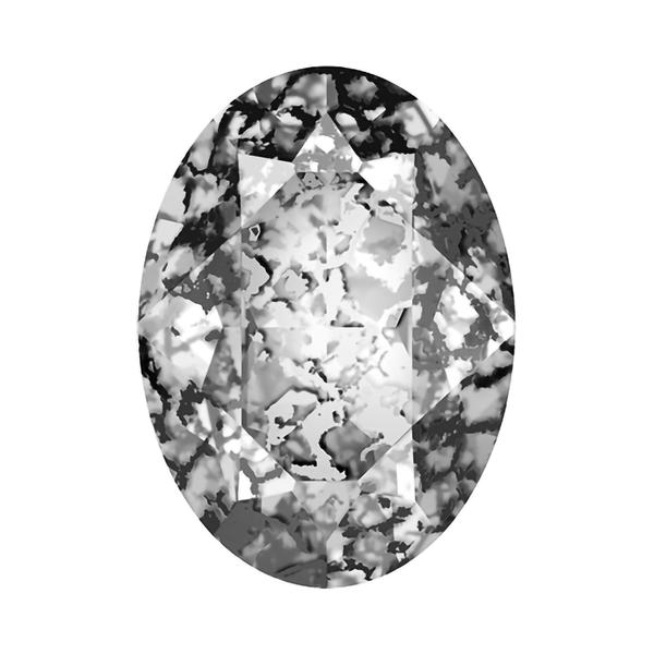 Swarovski Fancy Stones 4120 14 x 10 mm Crystal Black Patina F
