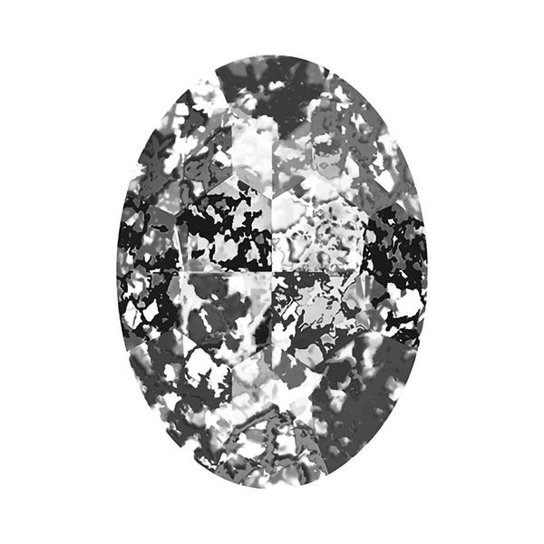 Swarovski Fancy Stones 4127 30 x 22 mm Crystal Black Patina F