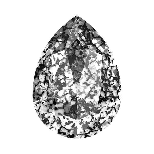 Swarovski Fancy Stones 4320 6 x 4 mm Crystal Black Patina F