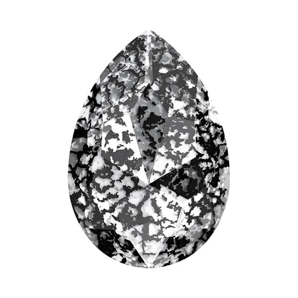 Swarovski Fancy Stones 4327 30 x 20 mm Crystal Black Patina F