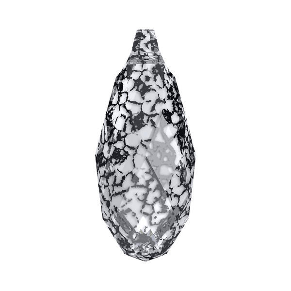Swarovski Crystal Pendants 6010 13 x 6,5 mm Crystal Black Patina