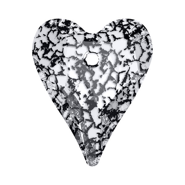 Swarovski Crystal Pendants 6240 37 mm Crystal Black Patina