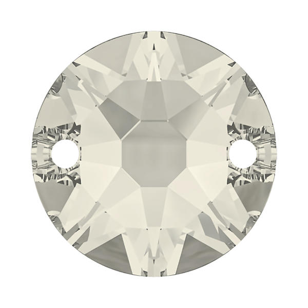 Swarovski Sew-on Crystals 3288 10 mm Crystal Silver Shade F