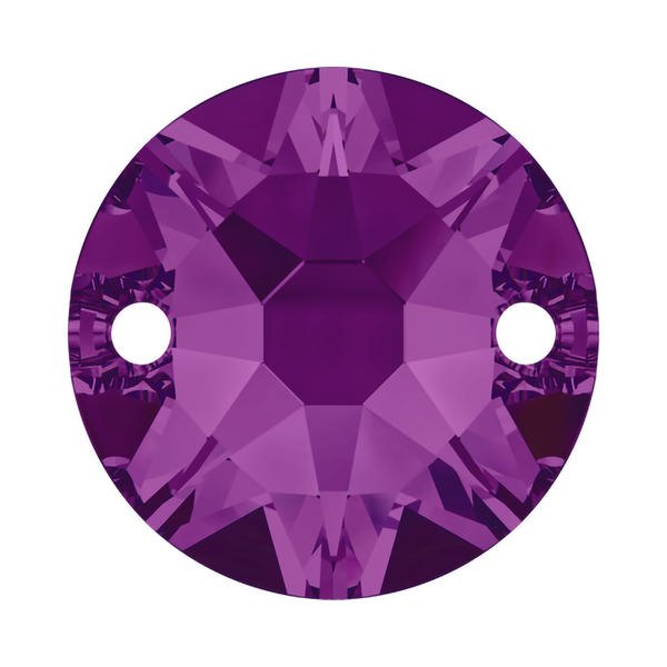 Swarovski Sew-on Crystals 3288 8 mm Amethyst F