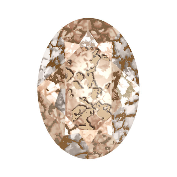 Swarovski Fancy Stones 4120 8 x 6 mm Crystal Rose Patina F