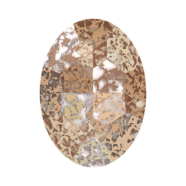 Swarovski Fancy Stones 4127 30 x 22 mm Crystal Rose Patina F