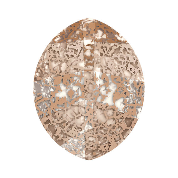 Swarovski Fancy Stones 4224 23 x 18 mm Crystal Rose Patina F