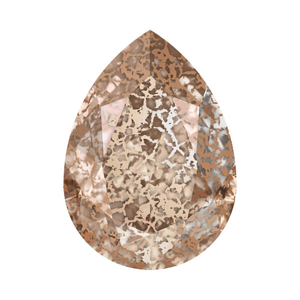 Swarovski Fancy Stones 4320 8 x 6 mm Crystal Rose Patina F