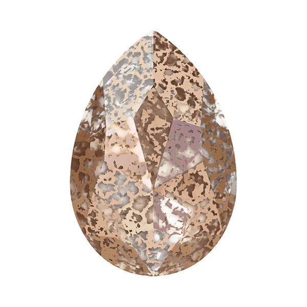 Swarovski Fancy Stones 4327 30 x 20 mm Crystal Rose Patina F