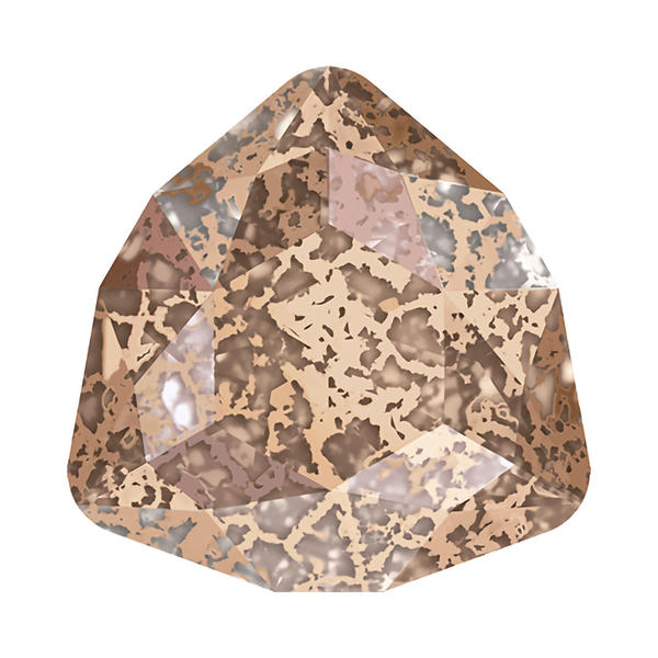 Swarovski Fancy Stones 4706 12 mm Crystal Rose Patina F