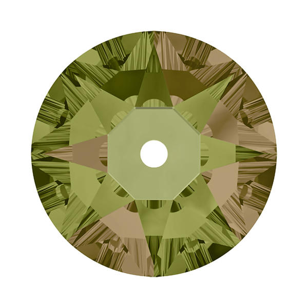 Swarovski Sew-on Crystals 3188 5 mm Crystal Luminous Green F
