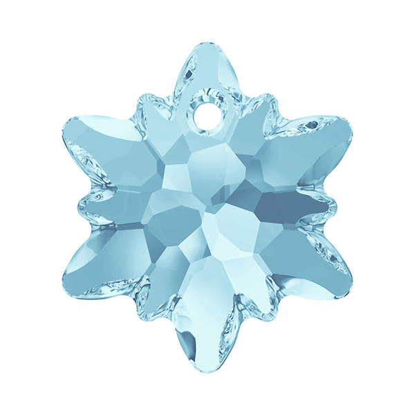 Swarovski Crystal Pendants 6748 14 mm Aquamarine