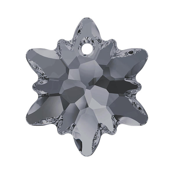 Swarovski Crystal Pendants 6748 18 mm Crystal Silver Night