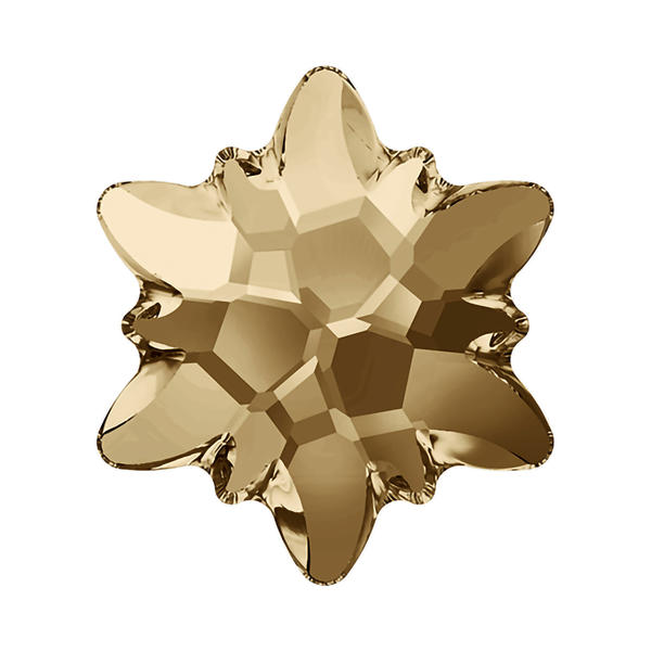 Swarovski Hotfix Crystals 2753 14 mm Crystal Golden Shadow M HF