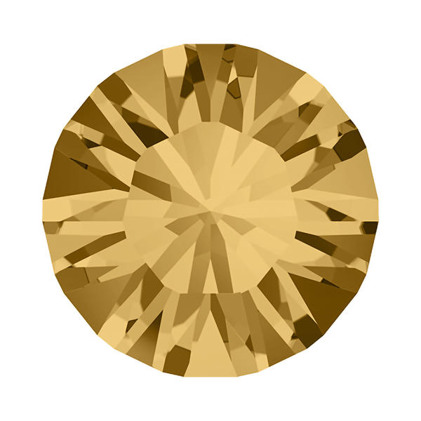 Swarovski Round Stones 1028 pp 25 Light Colorado Topaz F