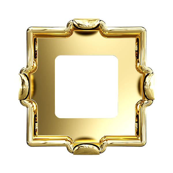 Swarovski Fancy Stone Settings 4418/S 6 mm Gold 3PH2O3