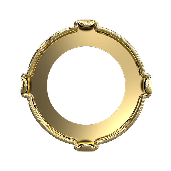 Swarovski Round Stone Settings 1681/S 12 mm Brass 1PH2OZ