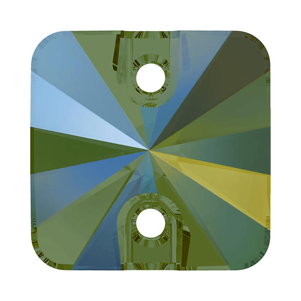 Swarovski Sew-on Crystals 3201 14 mm Crystal Iridescent Green F