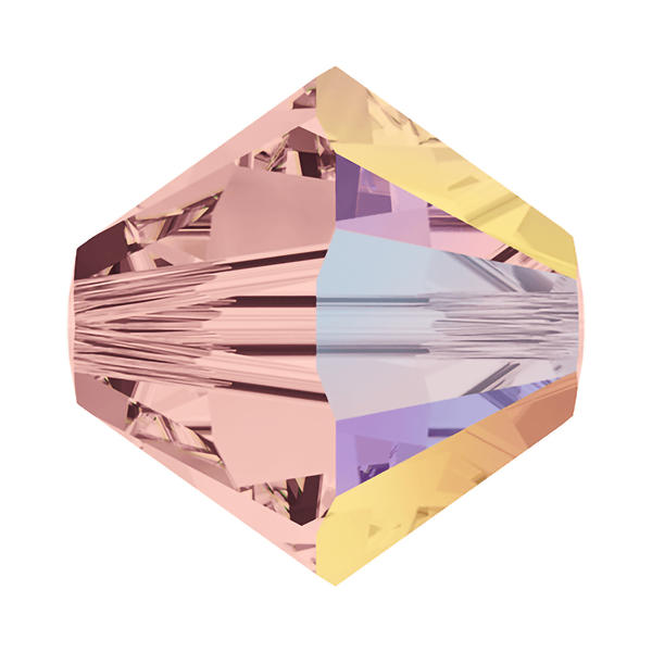 Swarovski Crystal Beads 5328 4 mm Blush Rose AB