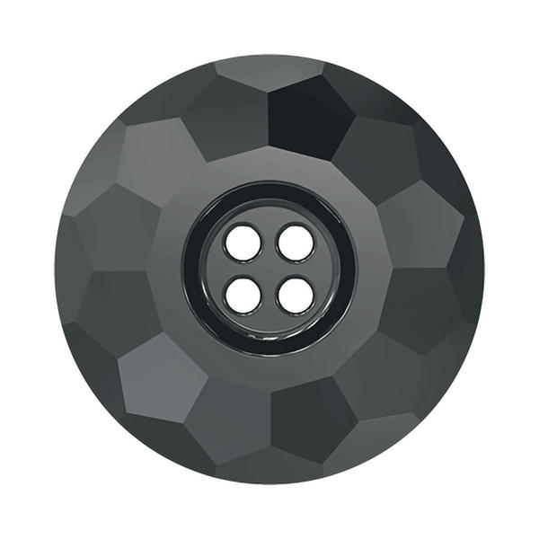 Swarovski Crystal Buttons 3008 18 mm Jet Hematite